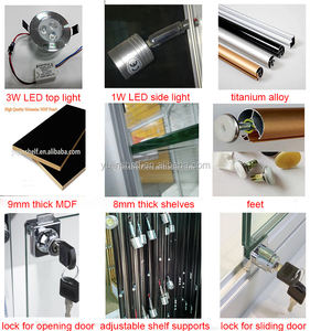 ตู้โชว์กระจกแบบพับได้สำหรับจัดแสดงสินค้าส่งเสริมการขายเคสสติ๊กเกอร์โลโก้ - Product Image 6