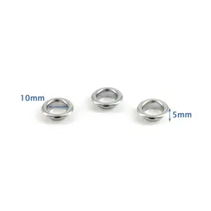 Ojales de metal de varios tamaños para bolso Ojal de latón de 5mm para bolsos