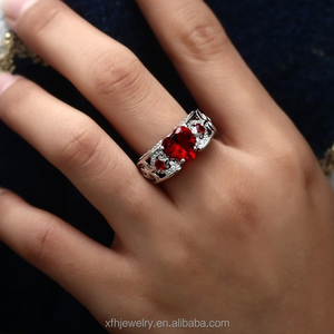 <span class=keywords><strong>Anillos</strong></span> de piedra preciosa en forma de corazón, <span class=keywords><strong>anillos</strong></span> Unisex de alta calidad - Product Image 3