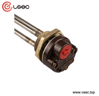 Résistance de chauffe électrique par Immersion, Tube chauffant, 1200W, 12V DC, longueur 93mm, avec Thermostat, produit d'usine de livraison gratuite