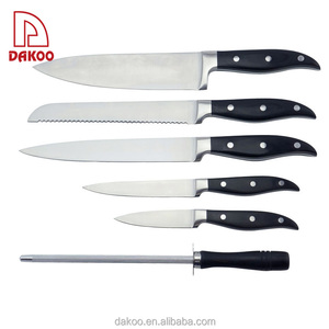 <span class=keywords><strong>Cocina</strong></span> 7 unids <span class=keywords><strong>set</strong></span> de <span class=keywords><strong>cuchillos</strong></span> con mango de madera pakka + forjado - Product Image 2