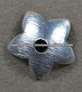 Cuentas Bali de plata de ley y tapas de cuentas oxidadas, accesorios y componentes de joyería - Product Image 1