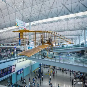 Prefabrik Hafif Çelik Yapı çelik kiriş Çatı Havaalanı Terminal Inşaatı