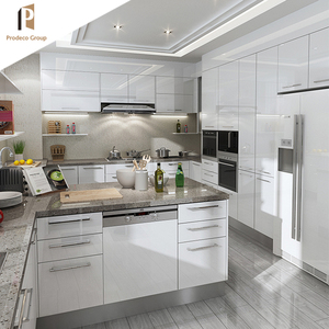 Professionale mobili per la casa piccolo armadio da cucina Bianco Personalizzato Melamina Armadio Da Cucina - Product Image 2