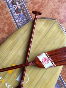 Kingpaddle nouveau design <span class=keywords><strong>placage</strong></span> de bois finition brillante en carbone pagaie de bateau dragon - Product Image 3