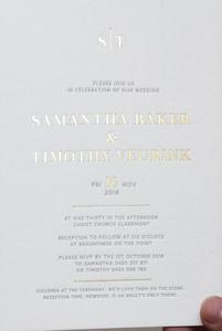 Carte d'invitation de mariage 2026 avec <span class=keywords><strong>impression</strong></span> dorée à chaud, fabriquée en carton ondulé, papier kraft, papier offset, carton - Product Image 5