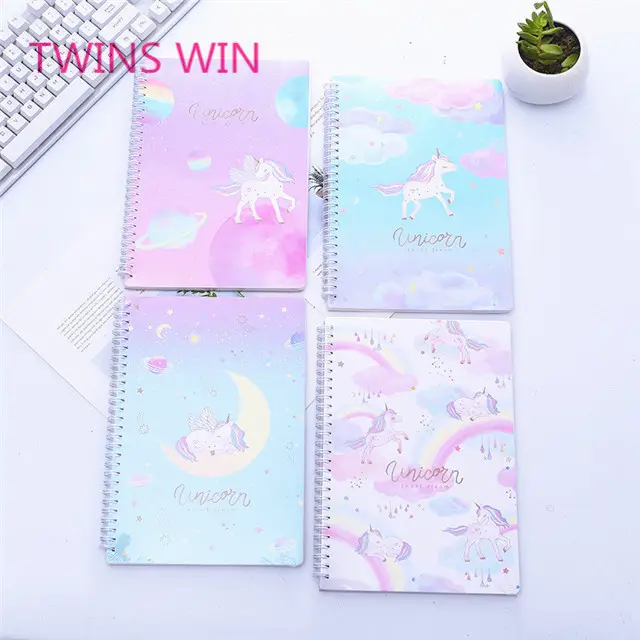 Hot Sale Promotional Low Price cute unicorn stationery Dairy A4 Cheap recycled paper printed notebook in bulk 1170