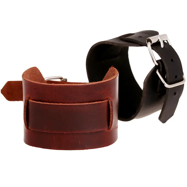 Europäische Leder Manschetten Großhandel Super Breiten Gurt Punk Rocker Leder Armband herren leder armband