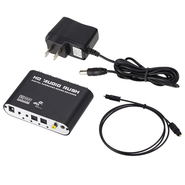 Ruition Analog <strong>Audio</strong> Gear Optical SPDIF/ Coaxial to <strong>5.1</strong> <strong>Digital</strong> Sound <strong>Decoder</strong> Converter CE Certified