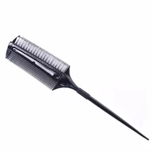 Professional Hairdressing Double Side Dye Comb with Nylon Hair Drying Brush Tinting Combs Hair Color Brush Hair Styling Tools