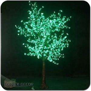 Toprex Commercial RVB Changement de couleur <span class=keywords><strong>LED</strong></span> <span class=keywords><strong>Arbre</strong></span> de fleurs de <span class=keywords><strong>cerisier</strong></span> Éclairage émettant vert clair pour les festivals en plein air - Product Image 5