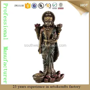 Estatua de resina de Laxshmi Laxmi, diosa hindú ganesh laxmi, estatua Lakshmi para la venta