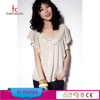 En gros coton cou dentelle patch crochet collier robe punjabi col conçoit SYHB01