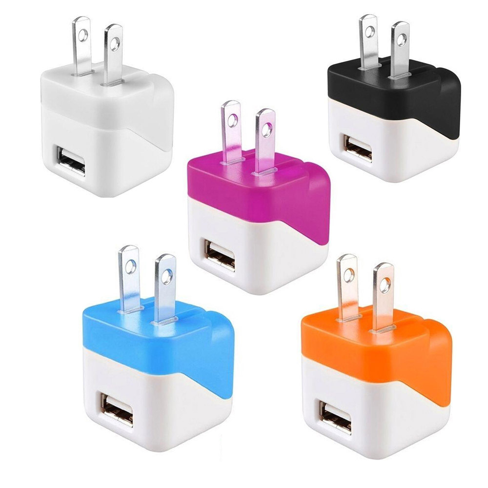 Colorful US plug 5 v 2a usb wall charger accueil plat usb chargeur mural