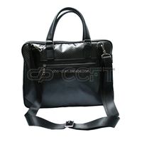 Porte-documents en fibre de carbone pour hommes, sac en cuir de haute qualité design populaire, mallette pour les affaires