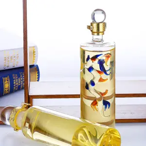 AIHPO06 Decorated Gift Dragon Shaped 750ML Hand Blown Glass Liquor Wine Bottles