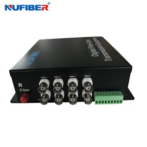 8-Channel Fiber Optical Digital coaxial to video fiber converter for CCTV Camera