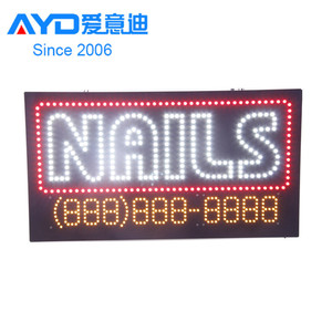 AYD Offre Spéciale À ONGLES LED Signe de <span class=keywords><strong>Magasin</strong></span> Acrylique Conduit <span class=keywords><strong>OUVERT</strong></span> Signe Fermé Conseil <span class=keywords><strong>Magasin</strong></span> De Salon De Beauté - Product Image 4