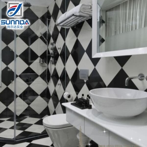 <span class=keywords><strong>Carrelage</strong></span> de sol en porcelaine poli brillant effet <span class=keywords><strong>miroir</strong></span> nano vitrifié <span class=keywords><strong>blanc</strong></span> Villa - Product Image 2