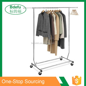 Pavimenti in stand stendibiancheria moveable indumento stand con 4 ruote - Product Image 3