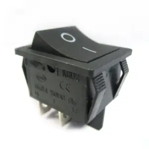 KCD2 switch direct supply PA66 DPST illuminated Rocker Switch for home appliances hot sale 2023