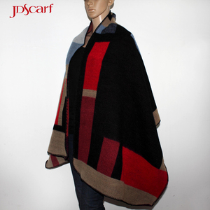Inverno donne sciarpa scialle caldo del commercio all'ingrosso del <span class=keywords><strong>cachemire</strong></span> <span class=keywords><strong>scialli</strong></span> per le donne poncho - Product Image 1