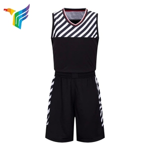 OEM and ODM wholesale unique black basketball wear single set - Product Image 1