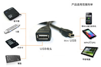 3,5-mm-AUX-Audiostecker auf USB-2.0-Buchse Konverter-Adapterkabel
