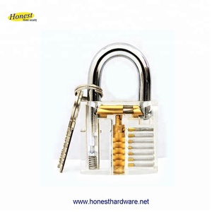 Nuevo estilo cerrajero aprendizaje cerradura transparente - Product Image 4