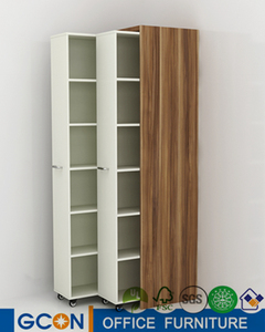 Estantería de madera con ruedas para dormitorio, sala de estar, fácil de montar - Product Image 1