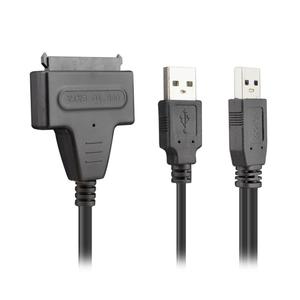 Alta calidad Dual USB <span class=keywords><strong>3</strong></span>,0 <span class=keywords><strong>a</strong></span> <span class=keywords><strong>2</strong></span>,<span class=keywords><strong>5</strong></span> "SATA Cable de <span class=keywords><strong>adaptador</strong></span> de <span class=keywords><strong>disco</strong></span> <span class=keywords><strong>duro</strong></span> - Product Image 1