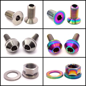 Pernos de piezas de Metal y titanio coloridos para rueda de coche, pernos y tuercas de titanio moldeados, para rueda de motocicleta - Product Image 3