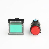 Interrupteur à bouton-poussoir à LED momentané 10 mm 12 mm 16 mm DPDT 2NO 2NC 8 broches