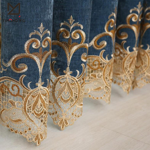 Nhà cung cấp bán hàng đầu sang trọng vẽ 100% màn Polyester Rèm Cửa Phòng cho phòng khách - Product Image 3