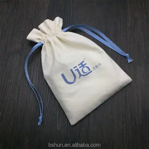 Impreso personalizado de lino de algodón bolsa de regalo para la promoción