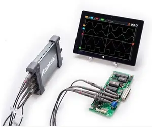 Hantek 6104BC PC USB Oscilloscope 4 Saluran TV Digital 100MHz Bandwidth 1GSa/S 2MV-10V/DIV Sensitivitas Masukan