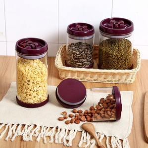 Multi-size Airtight Food Storage <strong>Containers</strong> Lock Lids Easy Snap <strong>Vacuum</strong> <strong>Sealing</strong> Silicone Storage Boxes &amp; Bins Glass Round - Product Image 2