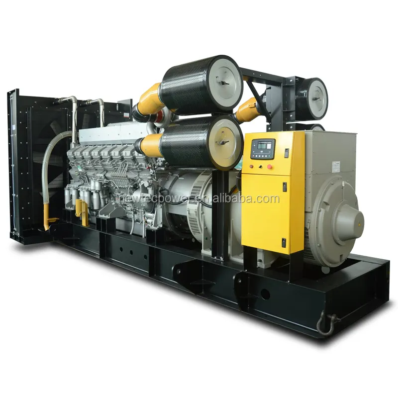 Generator Industri 50HZ 1500RPM, Generator Diesel 1200KW 1500kva Jepang S12R-PTAA2-C M dengan Pearalternator