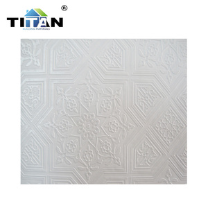Pannelli per Controsoffitto <span class=keywords><strong>in</strong></span> PVC Effetto Gesso 60x60 Quadrati - Product Image 1