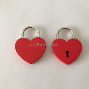 Ivoduff Khóa Vàng Hồng Khóa Hình Trái Tim Với Ổ Khóa Tình Yêu, Ổ Khóa Kim Loại Với Chìa Khóa - Product Image 5