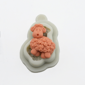 Đáng Yêu Bánh Cừu Nhỏ Trang Trí Khuôn Hình Động Vật Handmade Sôcôla Xà Phòng Khuôn Fondant Bánh <span class=keywords><strong>Silicone</strong></span> Khuôn - Product Image 2