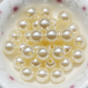 8mm 10mm Synthetic ABS <strong>Plastic</strong> Ivory Colored Pearl <strong>Beads</strong> Wholesaler - Product Image 3
