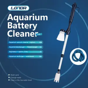 Filtro elettrico della pompa del cambio dell'acqua del dispositivo di lavaggio della sabbia del pulitore della batteria dell'acquario per il serbatoio dei pesci dell'acquario