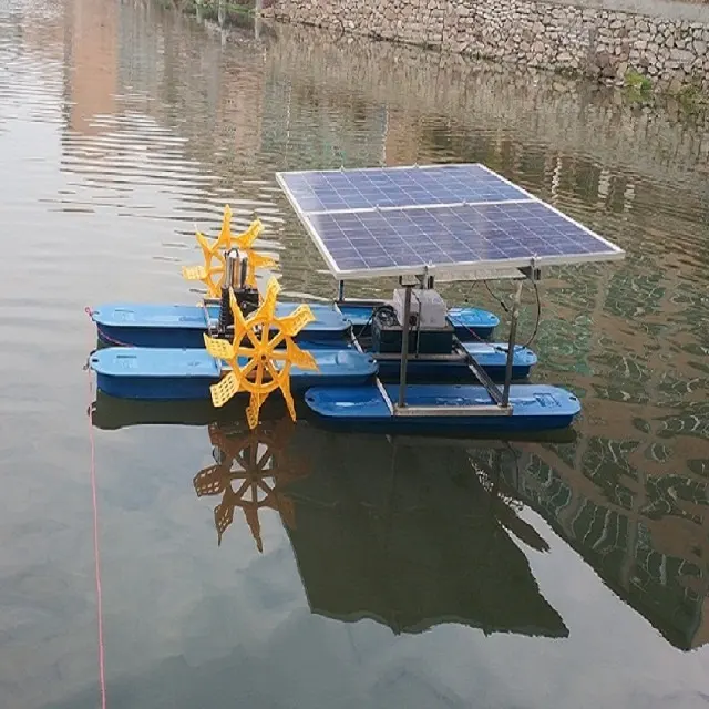 SEAFULL 1kw 2 pervane çarklı havalandırıcı balık gölet karides tarım makinesi su ürünleri yetiştiriciliği için