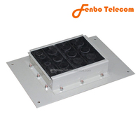 Panneau de système d'entrée de câble d'alimentation à plaque à neuf trous pour câble coaxial de 7/8 ", feeder-thru, 4"