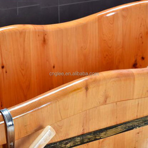 Bañeras de Madera para Una Persona con Tapa, Diseño Ovalado - Product Image 3