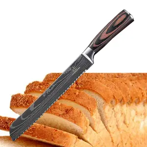 <span class=keywords><strong>Coltello</strong></span> da <span class=keywords><strong>pane</strong></span> Vintage realizzato in acciaio inossidabile e affilato ecologico in legno Pakka naturale manico <span class=keywords><strong>coltello</strong></span> da cucina - Product Image 2