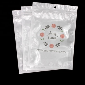LOGO Tùy Chỉnh In Rõ Ràng Phí<span class=keywords><strong>a</strong></span> Trước Trắng Lại Seal Grip Ziplock Túi Nhự<span class=keywords><strong>a</strong></span> Với <span class=keywords><strong>Hanger</strong></span> Lỗ - Product Image 3