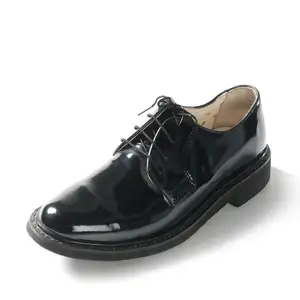 Genuine Leather Anti-Wrinkle Low Upper Officer Shoes