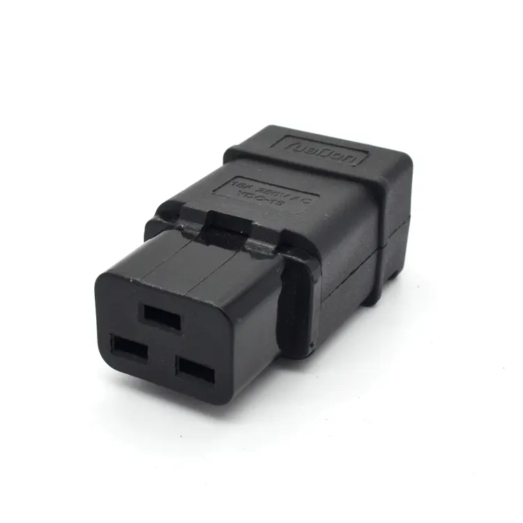 YUADON self -process 16A 250V IEC 320 C19 to C20 3 pin male female AC power plug